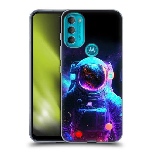 Wumples Cosmic Arts Astronaut Soft Gel Case for Motorola Moto G71 5G