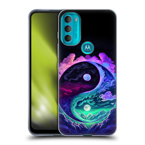 Wumples Cosmic Arts Clouded Yin Yang Soft Gel Case for Motorola Moto G71 5G