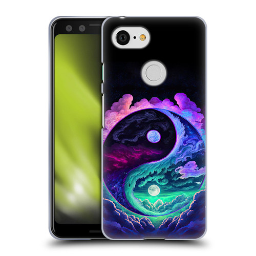 Wumples Cosmic Arts Clouded Yin Yang Soft Gel Case for Google Pixel 3