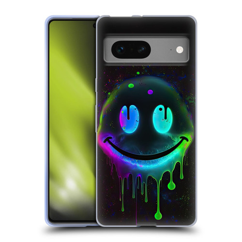 Wumples Cosmic Arts Drip Smiley Soft Gel Case for Google Pixel 7