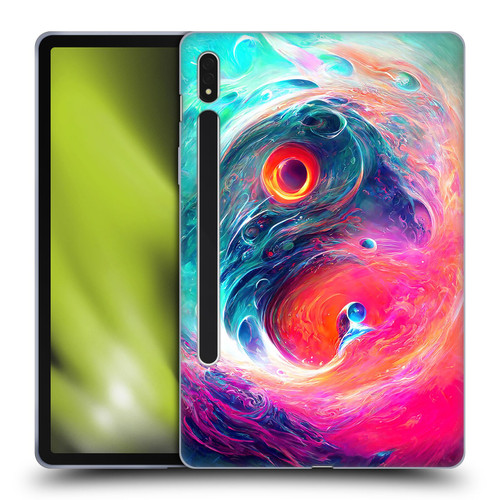 Wumples Cosmic Arts Blue And Pink Yin Yang Vortex Soft Gel Case for Samsung Galaxy Tab S8