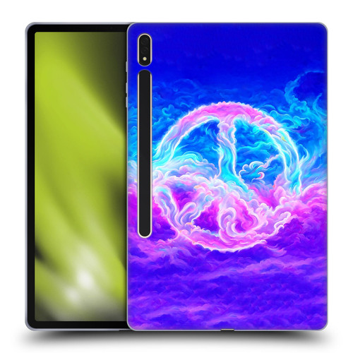 Wumples Cosmic Arts Clouded Peace Symbol Soft Gel Case for Samsung Galaxy Tab S8 Plus