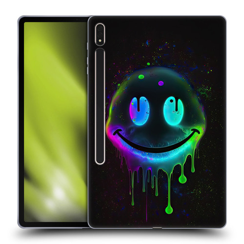 Wumples Cosmic Arts Drip Smiley Soft Gel Case for Samsung Galaxy Tab S8 Plus