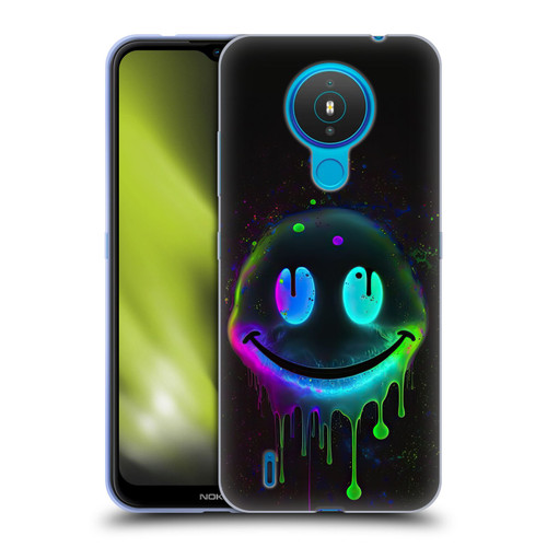 Wumples Cosmic Arts Drip Smiley Soft Gel Case for Nokia 1.4