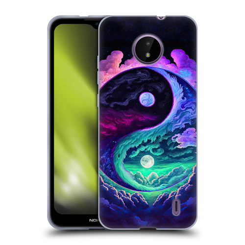 Wumples Cosmic Arts Clouded Yin Yang Soft Gel Case for Nokia C10 / C20