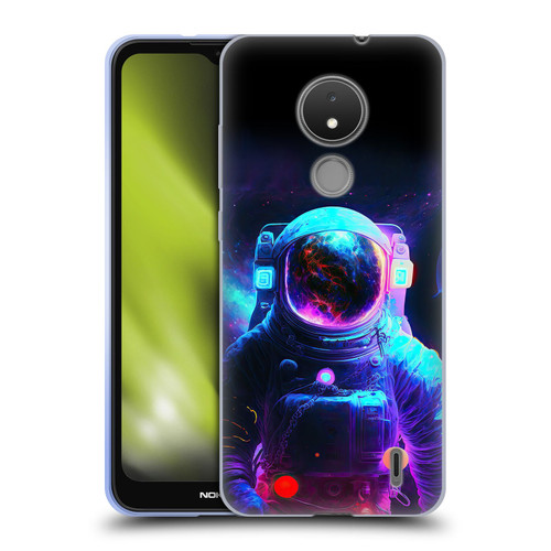 Wumples Cosmic Arts Astronaut Soft Gel Case for Nokia C21