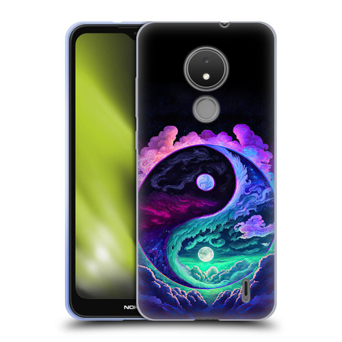 Wumples Cosmic Arts Clouded Yin Yang Soft Gel Case for Nokia C21