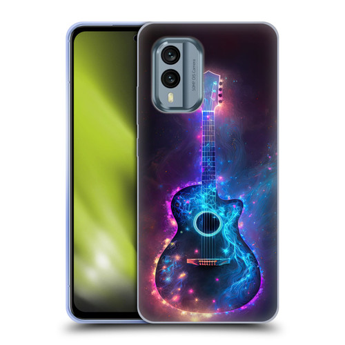 Wumples Cosmic Arts Guitar Soft Gel Case for Nokia X30