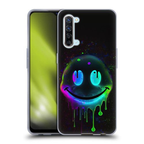 Wumples Cosmic Arts Drip Smiley Soft Gel Case for OPPO Find X2 Lite 5G