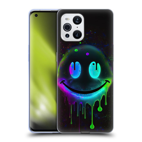 Wumples Cosmic Arts Drip Smiley Soft Gel Case for OPPO Find X3 / Pro