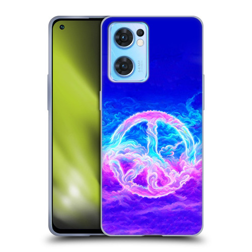 Wumples Cosmic Arts Clouded Peace Symbol Soft Gel Case for OPPO Reno7 5G / Find X5 Lite