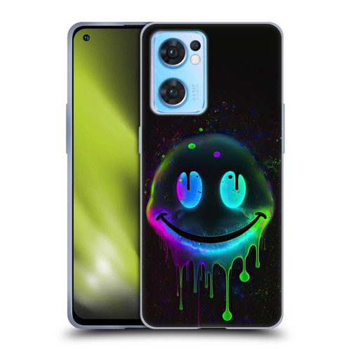 Wumples Cosmic Arts Drip Smiley Soft Gel Case for OPPO Reno7 5G / Find X5 Lite