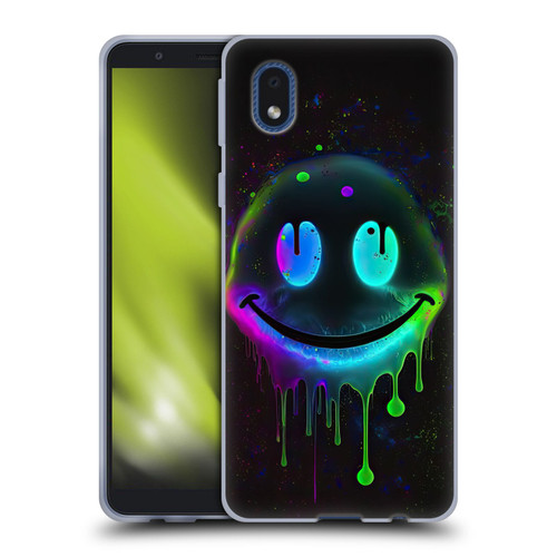Wumples Cosmic Arts Drip Smiley Soft Gel Case for Samsung Galaxy A01 Core (2020)