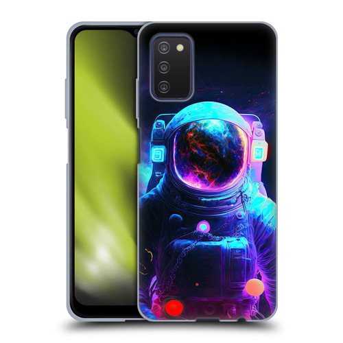 Wumples Cosmic Arts Astronaut Soft Gel Case for Samsung Galaxy A03s (2021)