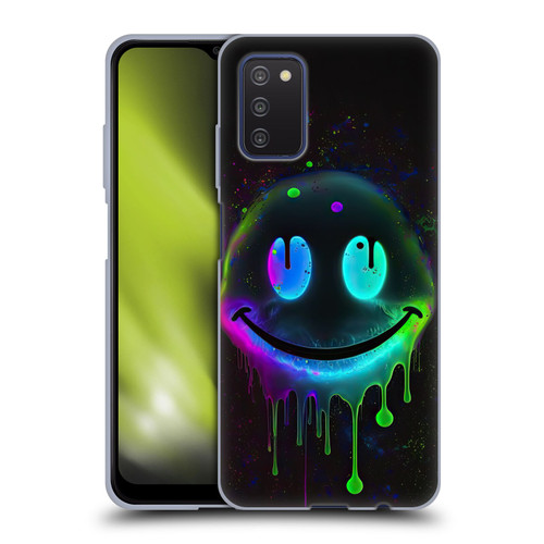 Wumples Cosmic Arts Drip Smiley Soft Gel Case for Samsung Galaxy A03s (2021)