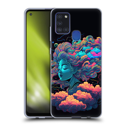 Wumples Cosmic Arts Cloud Goddess Aphrodite Soft Gel Case for Samsung Galaxy A21s (2020)