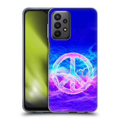 Wumples Cosmic Arts Clouded Peace Symbol Soft Gel Case for Samsung Galaxy A23 / 5G (2022)