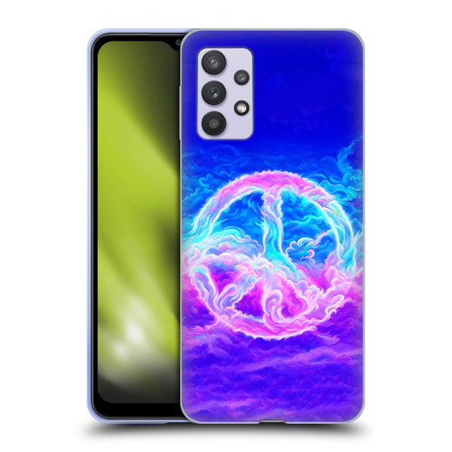 Wumples Cosmic Arts Clouded Peace Symbol Soft Gel Case for Samsung Galaxy A32 5G / M32 5G (2021)