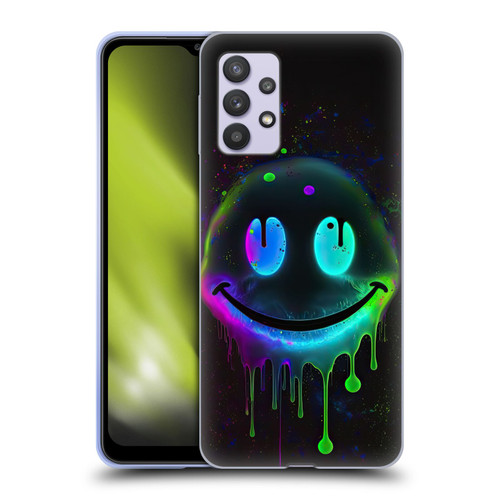 Wumples Cosmic Arts Drip Smiley Soft Gel Case for Samsung Galaxy A32 5G / M32 5G (2021)