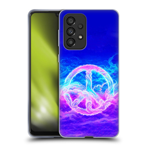Wumples Cosmic Arts Clouded Peace Symbol Soft Gel Case for Samsung Galaxy A33 5G (2022)