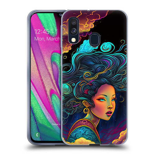 Wumples Cosmic Arts Cloud Goddess Soft Gel Case for Samsung Galaxy A40 (2019)