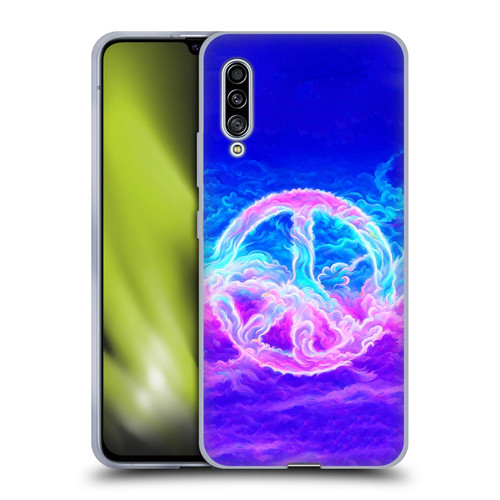 Wumples Cosmic Arts Clouded Peace Symbol Soft Gel Case for Samsung Galaxy A90 5G (2019)