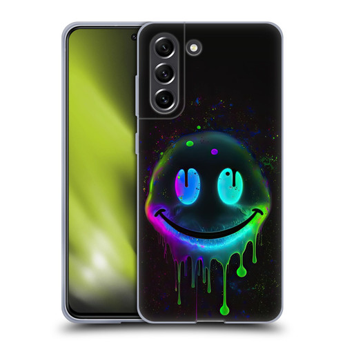 Wumples Cosmic Arts Drip Smiley Soft Gel Case for Samsung Galaxy S21 FE 5G