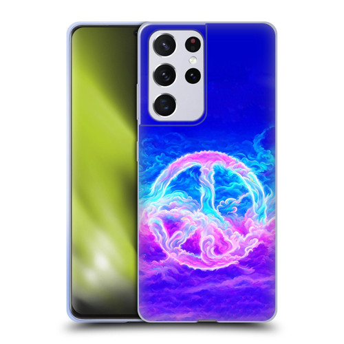 Wumples Cosmic Arts Clouded Peace Symbol Soft Gel Case for Samsung Galaxy S21 Ultra 5G