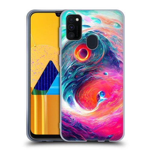 Wumples Cosmic Arts Blue And Pink Yin Yang Vortex Soft Gel Case for Samsung Galaxy M30s (2019)/M21 (2020)