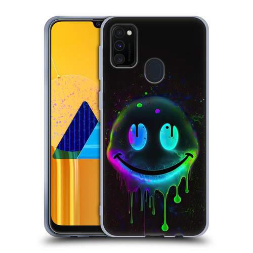 Wumples Cosmic Arts Drip Smiley Soft Gel Case for Samsung Galaxy M30s (2019)/M21 (2020)