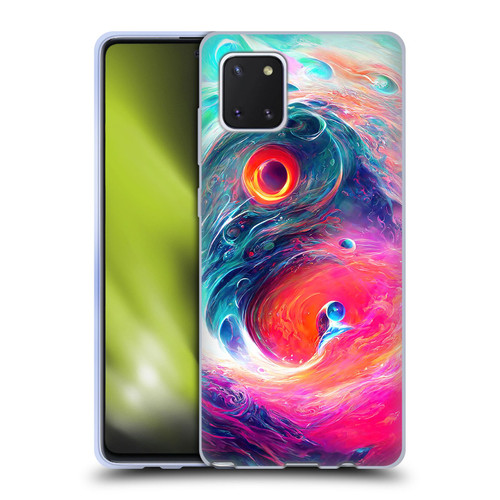 Wumples Cosmic Arts Blue And Pink Yin Yang Vortex Soft Gel Case for Samsung Galaxy Note10 Lite