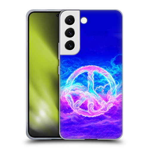 Wumples Cosmic Arts Clouded Peace Symbol Soft Gel Case for Samsung Galaxy S22 5G