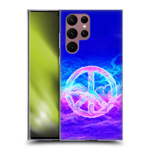 Wumples Cosmic Arts Clouded Peace Symbol Soft Gel Case for Samsung Galaxy S22 Ultra 5G