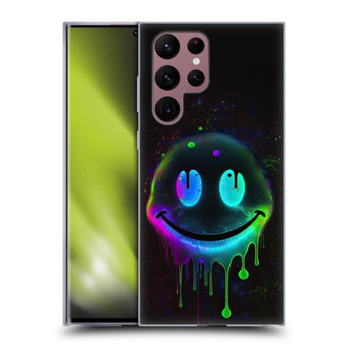 Wumples Cosmic Arts Drip Smiley Soft Gel Case for Samsung Galaxy S22 Ultra 5G