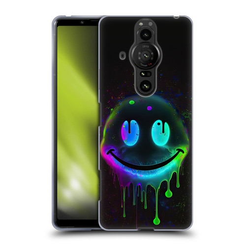 Wumples Cosmic Arts Drip Smiley Soft Gel Case for Sony Xperia Pro-I