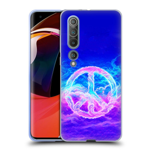 Wumples Cosmic Arts Clouded Peace Symbol Soft Gel Case for Xiaomi Mi 10 5G / Mi 10 Pro 5G