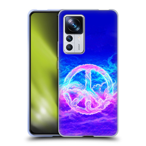 Wumples Cosmic Arts Clouded Peace Symbol Soft Gel Case for Xiaomi 12T Pro