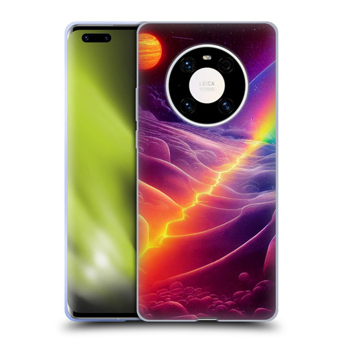 Wumples Cosmic Universe A Chasm On A Distant Moon Soft Gel Case for Huawei Mate 40 Pro 5G