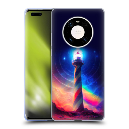 Wumples Cosmic Universe Lighthouse Soft Gel Case for Huawei Mate 40 Pro 5G