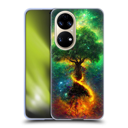 Wumples Cosmic Universe Yggdrasil, Norse Tree Of Life Soft Gel Case for Huawei P50
