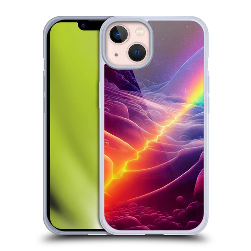 Wumples Cosmic Universe A Chasm On A Distant Moon Soft Gel Case for Apple iPhone 13