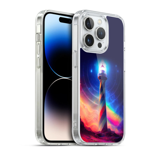 Wumples Cosmic Universe Lighthouse Soft Gel Case for Apple iPhone 13 Pro & MagSafe
