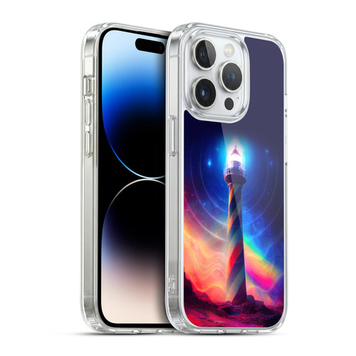 Wumples Cosmic Universe Lighthouse Soft Gel Case for Apple iPhone 14 Pro & MagSafe