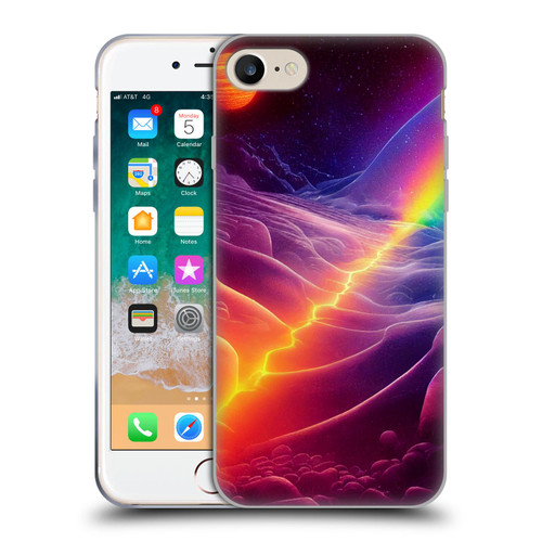 Wumples Cosmic Universe A Chasm On A Distant Moon Soft Gel Case for Apple iPhone 7 / 8 / SE 2020 & 2022