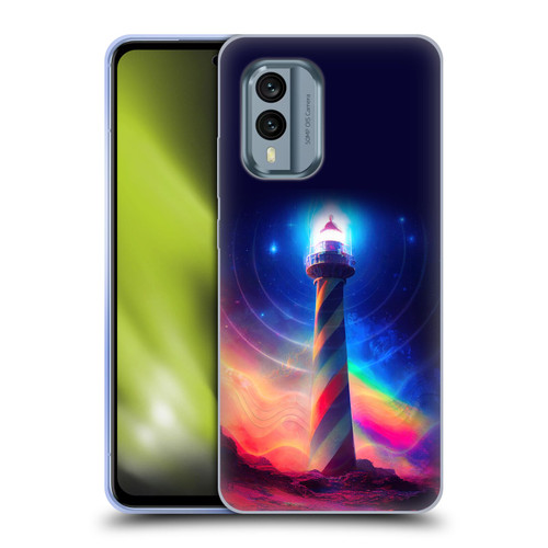 Wumples Cosmic Universe Lighthouse Soft Gel Case for Nokia X30