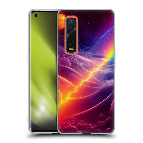 Wumples Cosmic Universe A Chasm On A Distant Moon Soft Gel Case for OPPO Find X2 Pro 5G