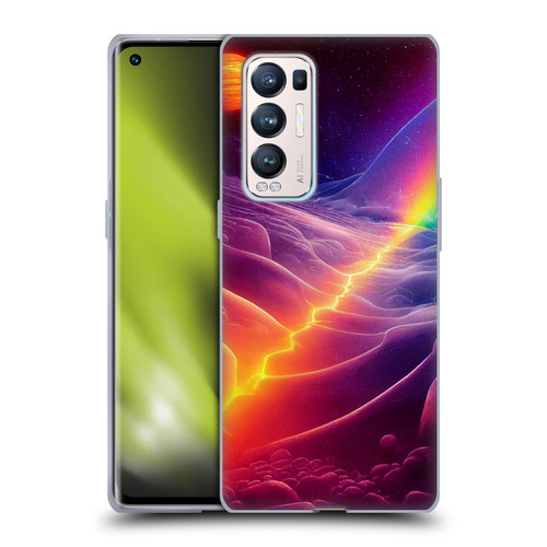 Wumples Cosmic Universe A Chasm On A Distant Moon Soft Gel Case for OPPO Find X3 Neo / Reno5 Pro+ 5G