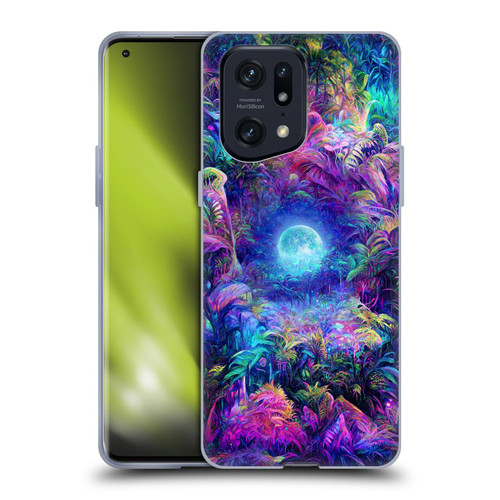 Wumples Cosmic Universe Jungle Moonrise Soft Gel Case for OPPO Find X5 Pro