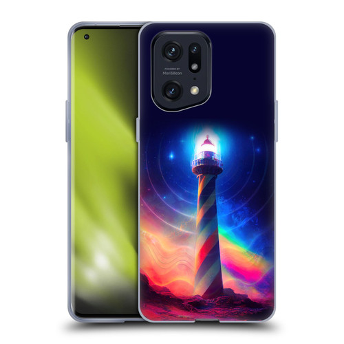 Wumples Cosmic Universe Lighthouse Soft Gel Case for OPPO Find X5 Pro