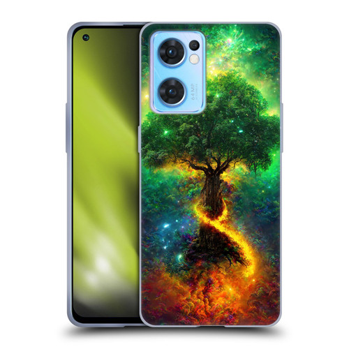 Wumples Cosmic Universe Yggdrasil, Norse Tree Of Life Soft Gel Case for OPPO Reno7 5G / Find X5 Lite